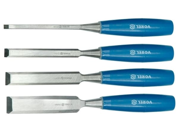 Vorel Carpentry chisels for wood on a blister 6x12x18x24mm set of 4 pcs. (25530)