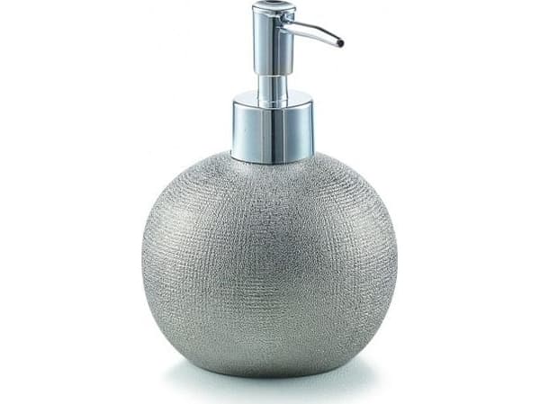 Zeller baderomssåpedispenser sølvglitter (18753)
