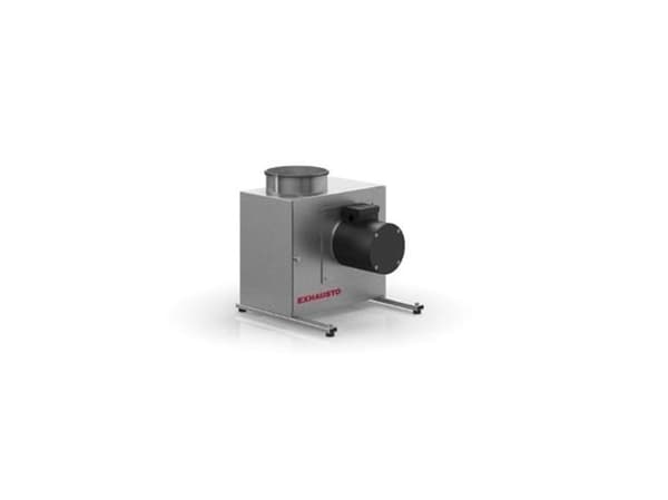 EXHAUSTO Boksventilator BESF16041EC med EC motor og F-hjul, Ø200 mm, 1x230V. Luftmængde 970 m³/h ved 125 Pa.