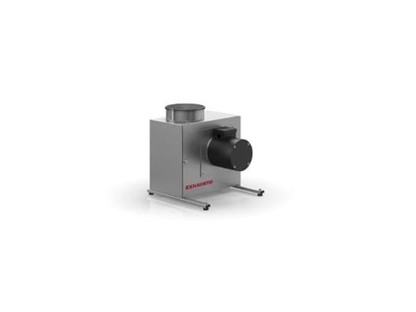 EXHAUSTO Boksventilator BESF16041EC med EC motor og F-hjul, Ø200 mm, 1x230V. Luftmængde 970 m³/h ved 125 Pa.