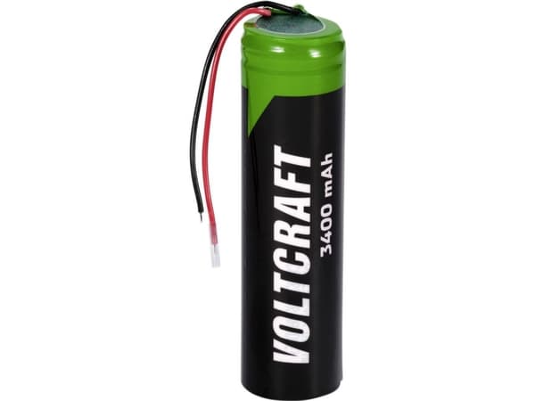 VOLTCRAFT VC-18650PCM Special-batteri 18650 Kabel Lithium 3.6 V 3400 mAh