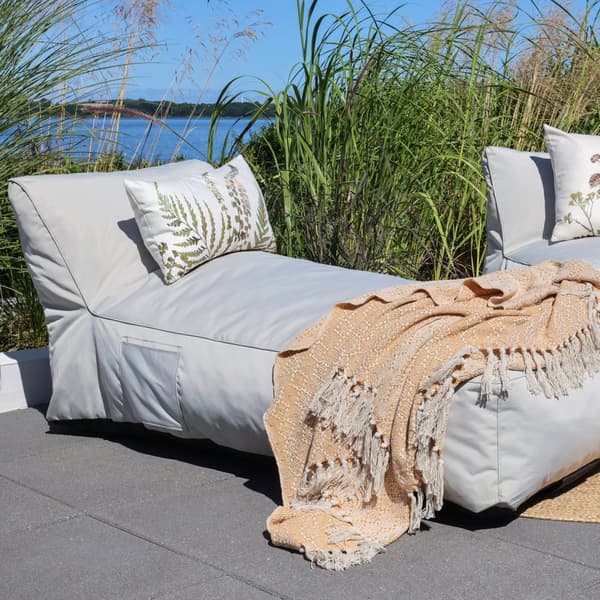 Lounge dagbädd utomhus set om 2st White