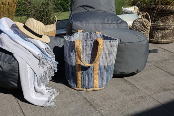 Lounge puff utomhus set om 2st
