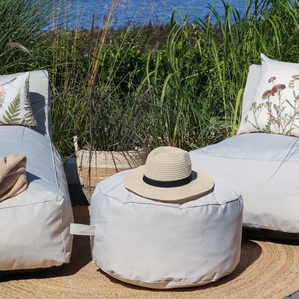 Lounge puff utomhus set om 2st