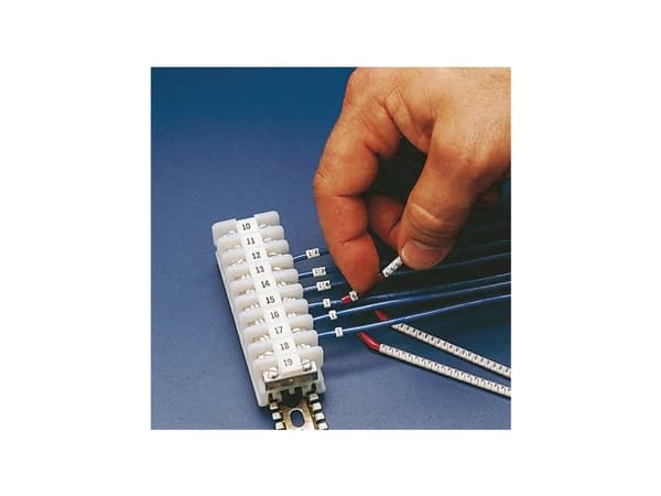 Brady SCN-36-7, Musta, Valkoinen, Nailon, 50 kpl, 1,11 cm