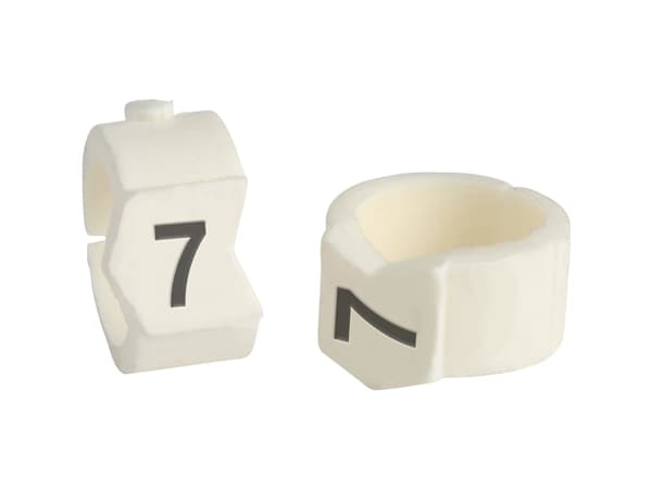 Brady SCN-36-7, Musta, Valkoinen, Nailon, 50 kpl, 1,11 cm
