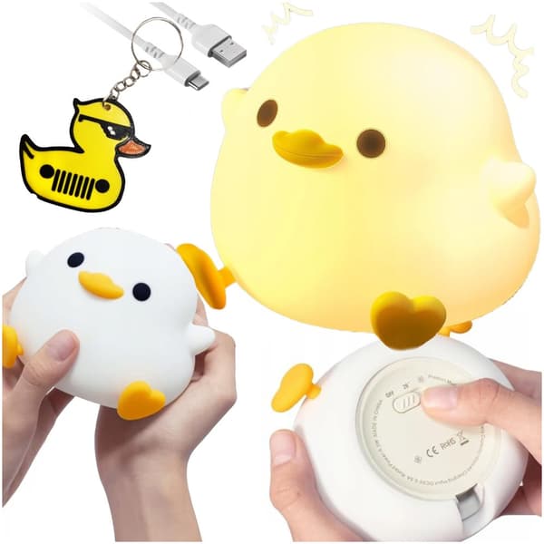 AND-formet lampe En charmerende natlampe SILIKONE AND USB.