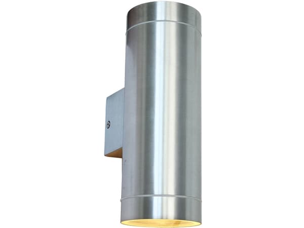 Daniel II Väggarmatur 2xGU10-sockel IP44 Aluminium