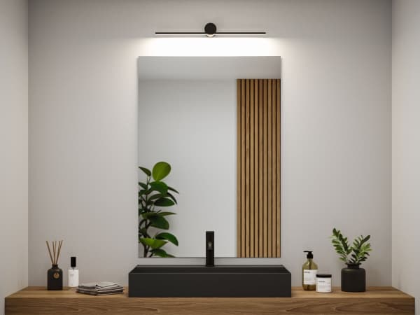 Paulmann Sava 75411 LED peilivalaisin 5 W Lämmin valkoinen musta (matta)