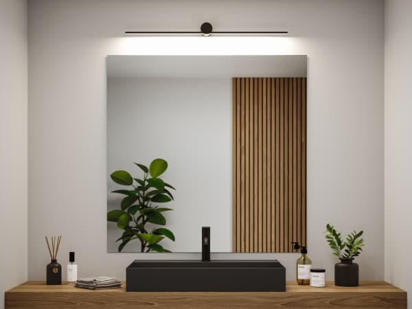 Paulmann Sava, Svart, Akryl, Metall, IP44, 1 lamp(or), LED, 7,5 W