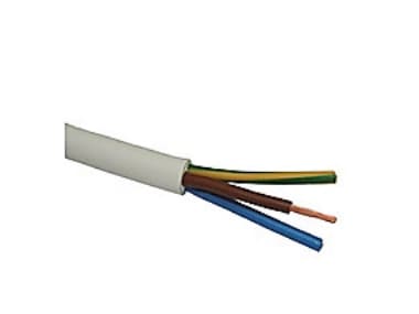 Kabel för downlight H05V2V2-F - 3G1,5 mm2 Hvid R100 - (100 meter)