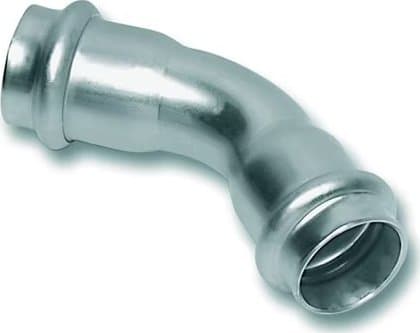 Kyynärpää SANHA-NIROSAN-Stahl jalo d45° d54SANHA
