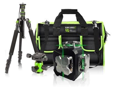 ELMA INSTRUMENTS Elma Laser X360-3 kit, linjelaseruppsättning med stativ och väska