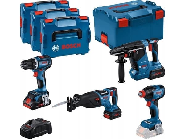 Bosch AKKUSÆT 18V GSR GDX GBH GSA L-BOXX