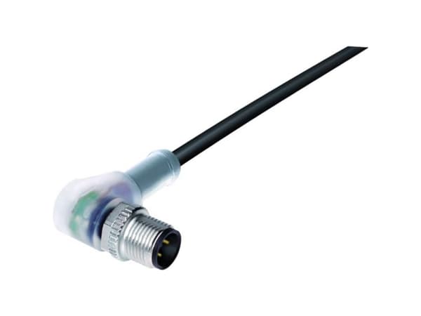 binder 77 3627 0000 50004-1000-20 Sensor-, aktuator-stik, Stik, vinklet 10 m Pol-tal (RJ): 4 1 stk