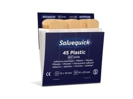 Plaster Salvequick vandafvisende 6036, plast, pakke a 6 stk.