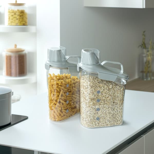 Scandinavian Collection - Container with Measuring Cup - 2 Pack