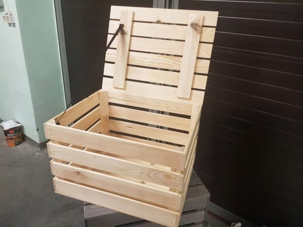 Trækasse med låg 50x40x30 stamme