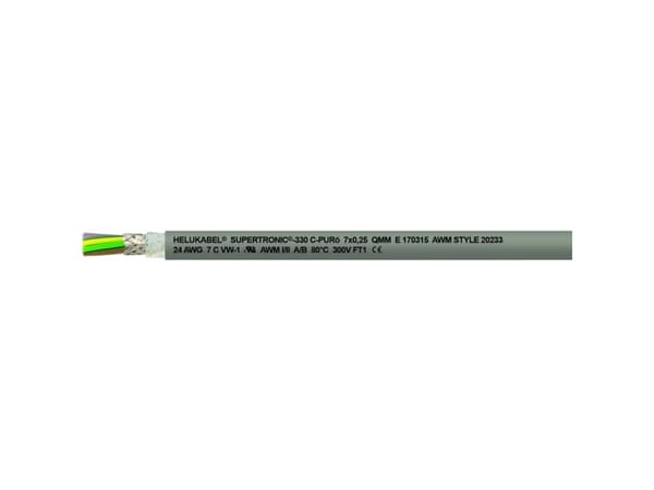 HELUKABEL 49799, Lavspenningskabel, Grå, Kopper, 0.14 mm², 15,5 kg/km, -30 - 80 °C