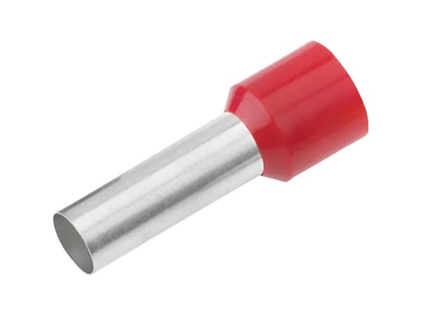 Cimco 187010 Kabelsko 1 mm² Delvist isoleret Rød 100 stk