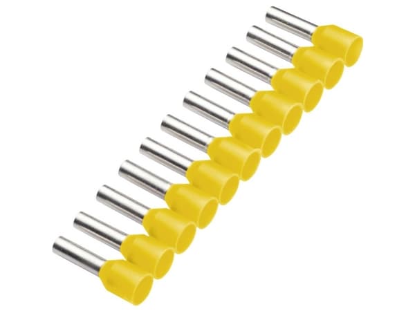 Cimco 187512 Kaapelikengät 1 mm² Osittain eristetty Keltainen 500 kpl