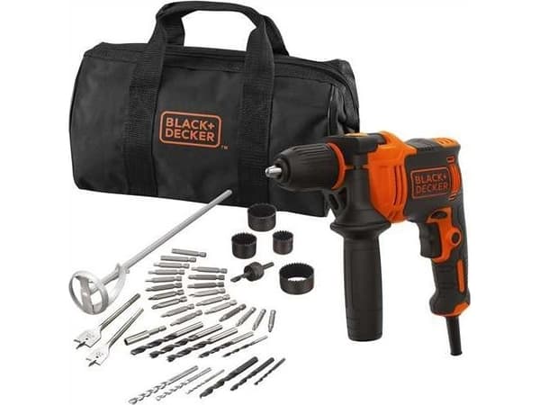 Black &amp; Decker BEH710SA40, Pistolgreppsborr, 1,3 cm, 2800 rpm, 2,5 cm, 1,3 cm, 1,3 cm