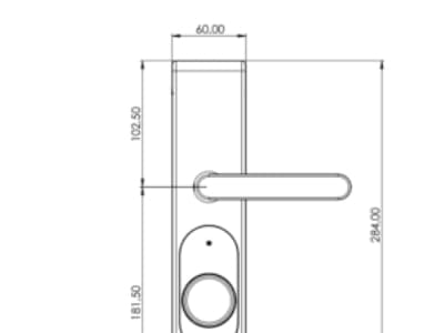Shelly LOQED Touch Smart Lock Black Edition - Älykäs ovenlukko