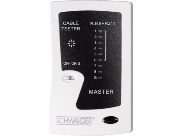 Schwaiger NWM1 531, RJ-11, RJ-45, Svart, Vit, 9 V, 105 mm, 29 mm, 100 mm