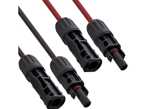InLine 95410, Medium voltage cable, Red, Black, 0.7 mm, Tinned copper, 4 mm², 1500 V