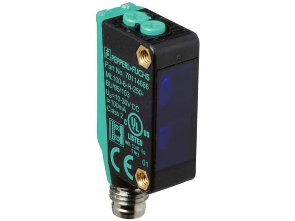 Pepperl+Fuchs Refleksions-lyssensor ML100-8-H-250-BU/95/103 70114686 1 stk