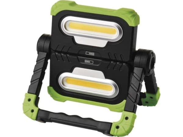 Emos Emos LED flomlys P4536 2xCOB 2000 lm powerbank 8000 mAh svart/grønn
