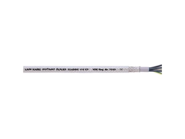 LAPP ÖLFLEX® CLASSIC 110 CY Styreledning 5 x 1.5 mm² Transparent 1135905/100 100 m