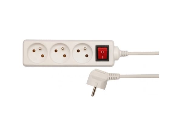 VOREL WHITE 3 SOCKET 3.0 m EARTH ANALYST, EXTERNAL SWITCH 72528