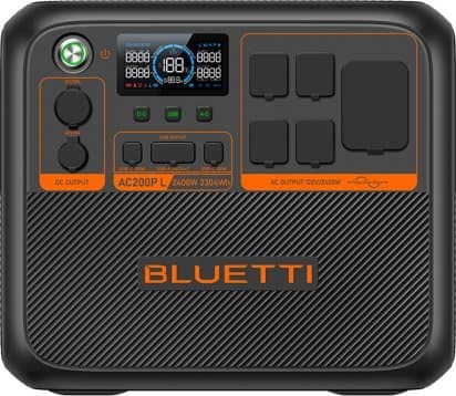 Bærbar kraftstasjon BLUETTI AC200PL 2400W 2304Wh (P-AC200PL-EU-GY-BL-010) Sort, Oransje