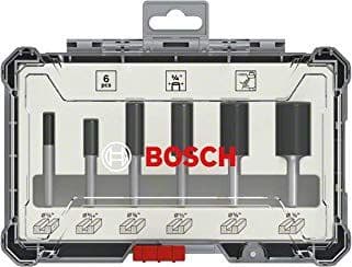 Bosch - Fresekutter - for tre, bløtt tre, løvtre, profiles - 6 deler - 6 mm, 8 mm, 10 mm, 12 mm, 20 mm, 16 mm - lengde: 50 mm, 60 mm, 54 mm