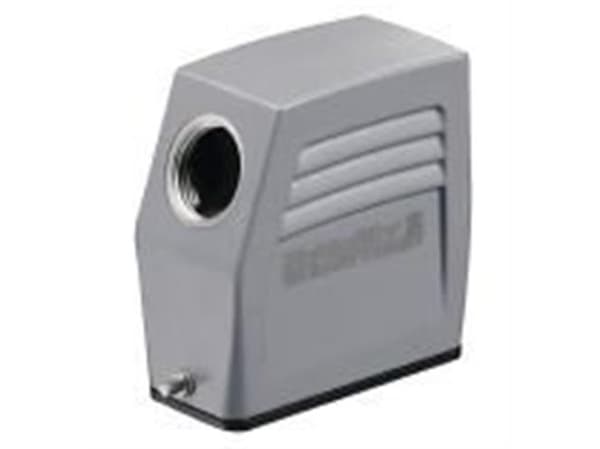 Weidmüller HDC 15A TSLU 1M25G, Grå, Rustfritt stål, IP65, -40 - 125 °C, RoHS