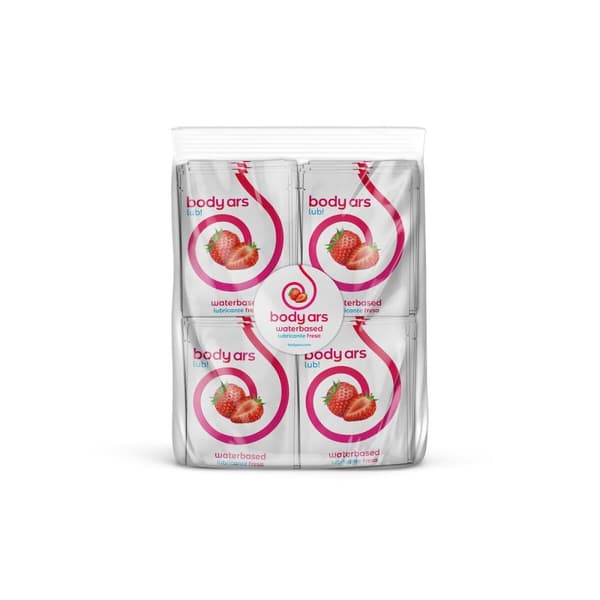 Slide Vandbaseret smøremiddel Body Ars 4 ml Strawberry