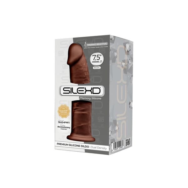 Realistinen Dildo Silexd Ruskea