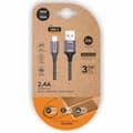 Pikkukuva 1 / 2: USB A–USB-C-kaapeli Tech One Tech TEC2023 Harmaa