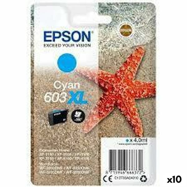 Alkuperäinen mustepatruuna Epson 603 XL syaani (10 yksikköä)