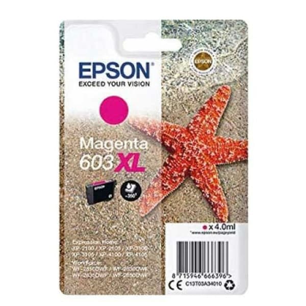 Alkuperäinen mustekasetti Epson 603 XL Magenta (10 kpl)