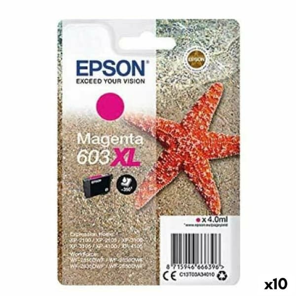 Alkuperäinen mustekasetti Epson 603 XL Magenta (10 kpl)
