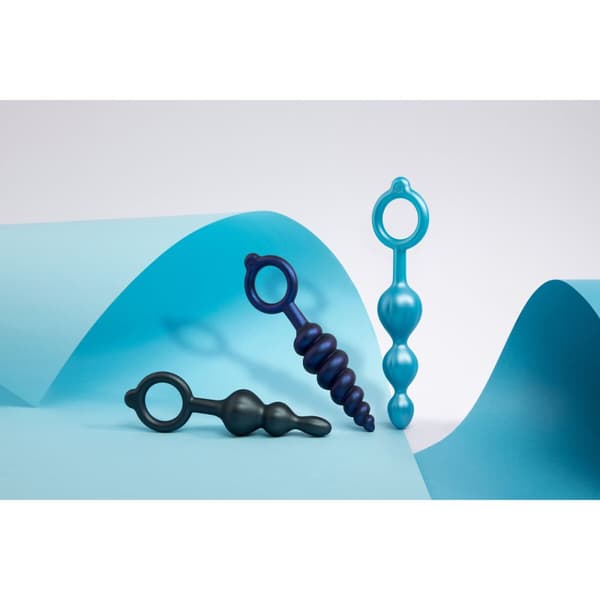 Anaalipistoke B-Vibe Blue 3 kpl