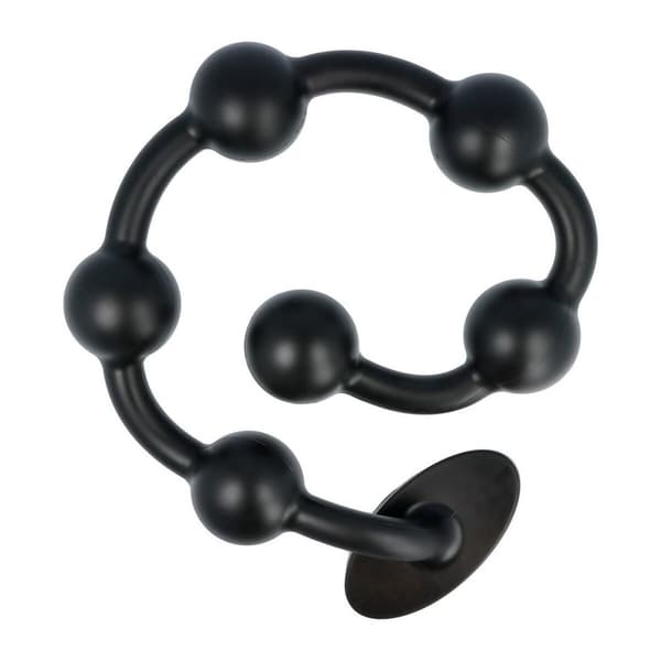 Anal Beads Virgite Silikon Svart