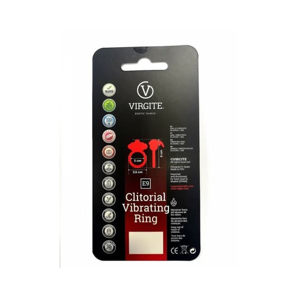 Vibrationsring Virgite E9 Svart