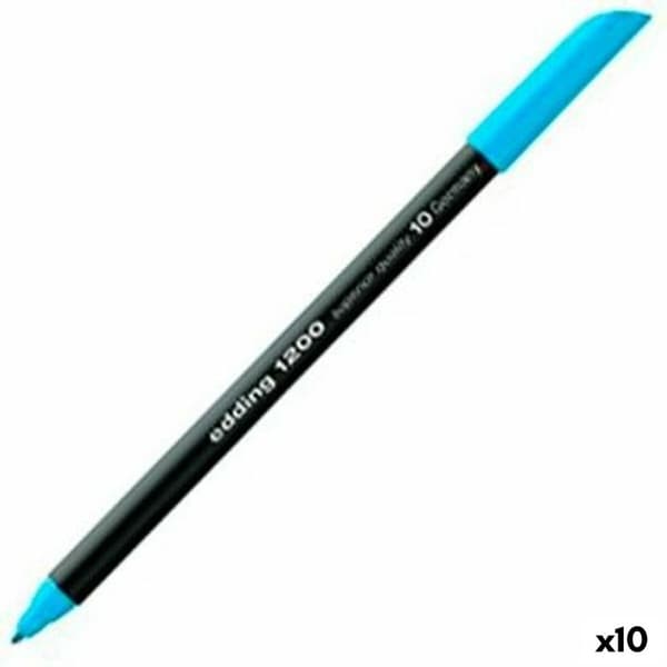 Filtpenne Edding 1200 Lyseblå (10 enheder)