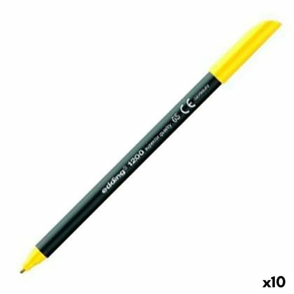 Filtpenne Edding 1200 Yellow (10 enheder)