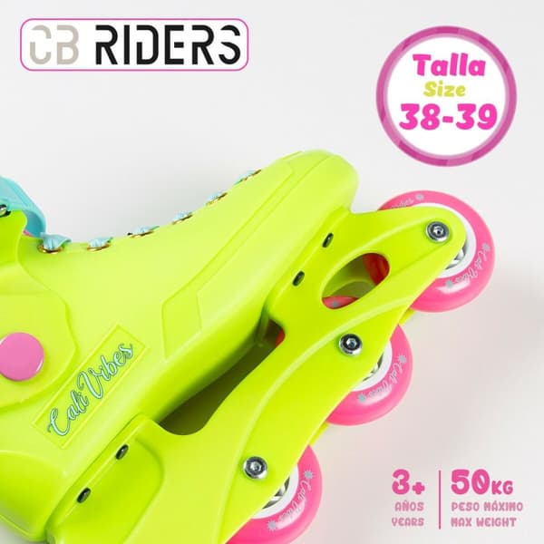 Rullaluistimet Colorbaby Yellow 38-39 (4 yksikköä)