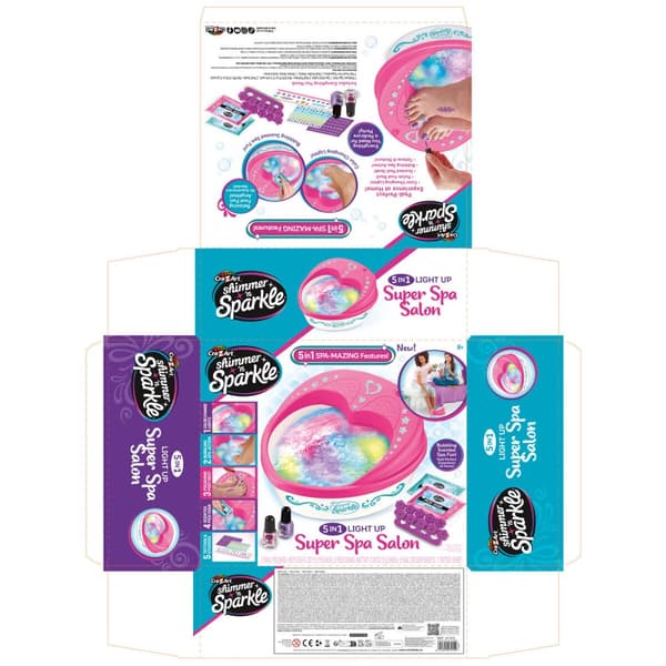 Negledesignsæt Cra-Z-Art Pedicure spa (3 enheder)