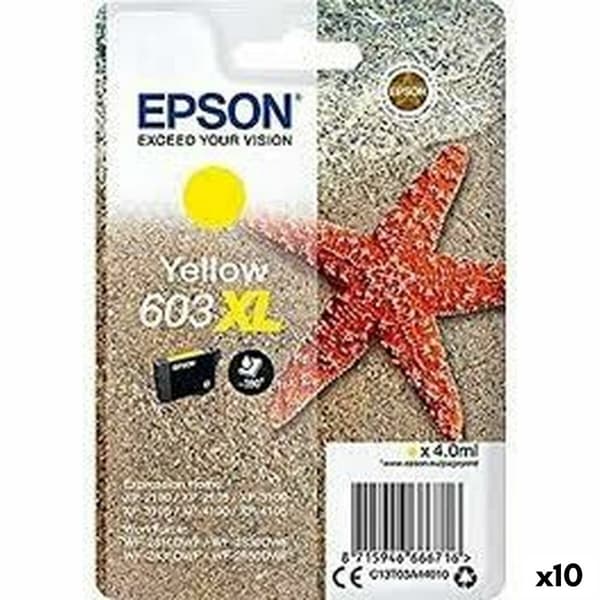 Originalbläckpatron Epson XP-2100 3100 4100 WF-2830DWF 2850DWF Gul (10 enheter)